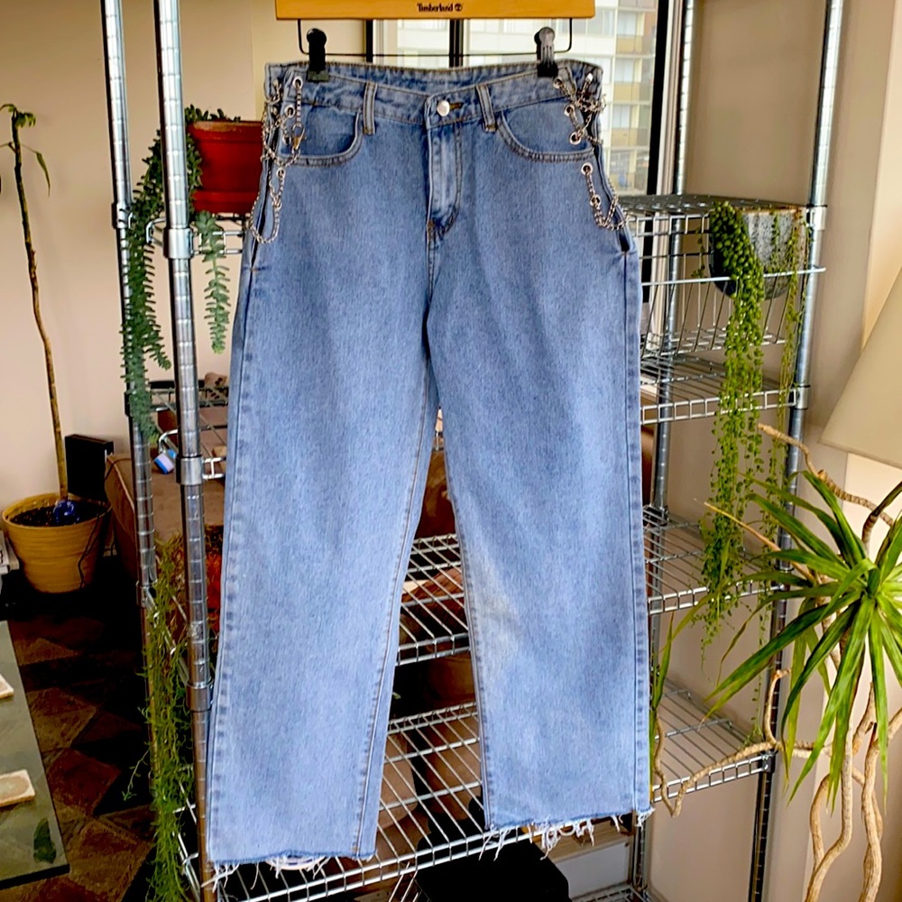 Brand New Never Worn Chain Laced Jeans